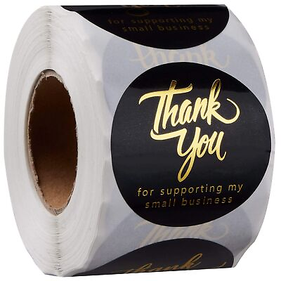 #ad Thank You For Supporting My Small Business 2 Inch Self Adhesive 500 Label Roll $10.62