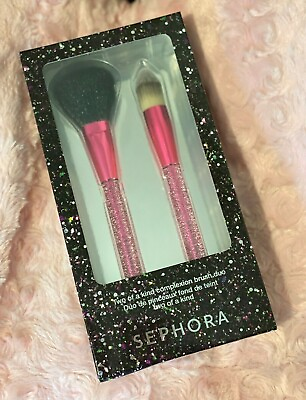 #ad Sephora Two of a Kind Brush Set 2 Brushes Powder amp; Tapered Foundation NEW $28.80