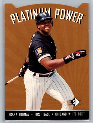 #ad 1995 SP Platinum Power Die Cut #PP18 Frank Thomas Chicago White Sox $1.96