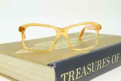 #ad Vintage Vuarnet B1 Yellow Optical Eyeglasses Frame Handmade in France $79.20