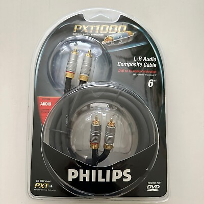 #ad Philips Component Video Cable PXT1000 1116 High Performance 6 FT HD Home Theater $11.95