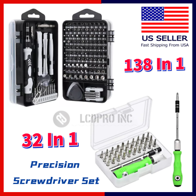 #ad Precision Screwdriver Set Mini 138 in1 Multi function TORX Magnetic Repair Tool $25.21