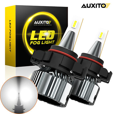 #ad I9 SERIES AUXITO PSX24W 2504 Fog LED Driving Light Lamps Fanless 6000K 4000Lumen $20.99