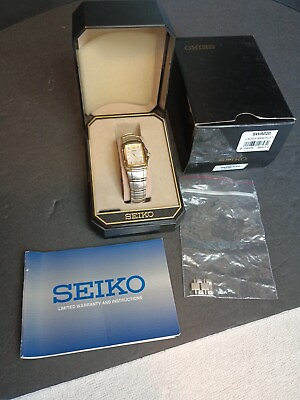 #ad Seiko SWA02O Bracelet Wrist Watch Womens Sapphire Crystal Made Japan New Battery $79.99