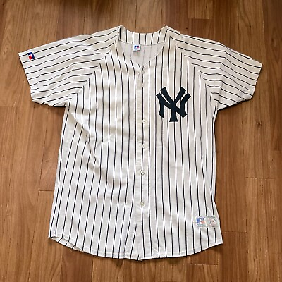 #ad New York Yankees Jersey Russell Diamond Collection Authentic USA Made XL VGT $19.99