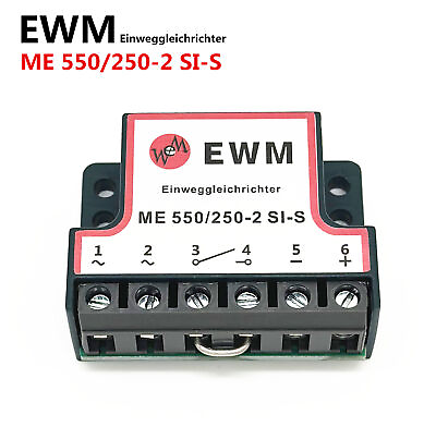 #ad EWM Einweggleichrichter ME 550 250 2 SI S Ship motor brake rectifier $36.00