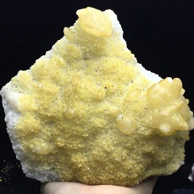 #ad 3.3 LB Rare Shiny Tarnish amp; Yellow Calcite amp; Quartz Crystal Mineral Specimen $108.50