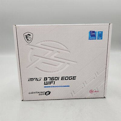 #ad #ad NEW MSI MPG B760I Edge WiFi Gaming Motherboard LGA 1700 DDR5 Mini ITX $179.95