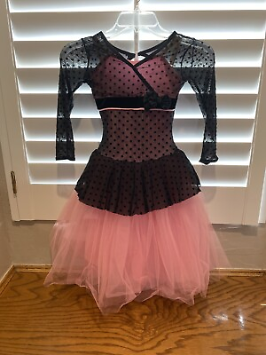 #ad Curtain Call Dance Costume “Love In June” Dress Up Ballet Tutu Pink Black $19.79