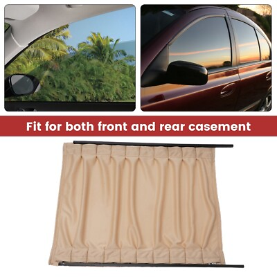 #ad 2 PCS Car UV Window Adjustable VIP Curtain Sunshade Visor UV Sunshade Visor 50cm $29.93