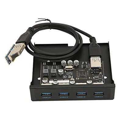 #ad Front Panel PCIE to USB 3.0 Hub with 4 Port 3.5 Inch PC Front Panel Internal ... $37.88