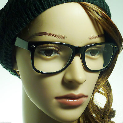#ad READING Readers Large Nerd Unisex Frame Clear Lens Eye Glasses 1.0 to 2.5 $12.99