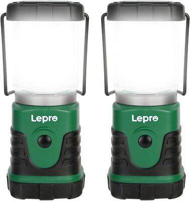 #ad Battery Operated Lantern LED Camping Lantern for Emergency Hurricane Lamp 2 Pack $31.27