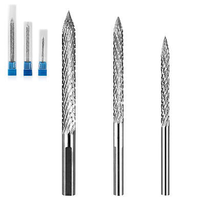 #ad 3 Pack Tire Repair Carbide Burr Drill Bit Tire Patches Plug Cutter 3mm 4.5mm 6mm $14.59