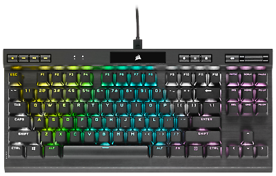CORSAIR K70 RGB TKL Mechanical Gaming Keyboard Backlit RGB LED CHERRY MX SPEED $79.99