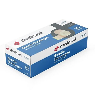 #ad 3quot; Elastic Bandage Wrap with Self Closure – 10 Elastic Bandages 5 Yards Stre... $25.49
