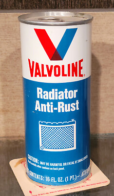 #ad 1970s VALVOLINE RADIATOR ANTI RUST Full 16 oz Can New Automotive Gas Oil $20.00