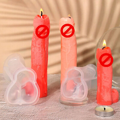 #ad Silicone Men Genital Candle Mold Reusable Mold for Crafting Scented Resin Gift** $9.99