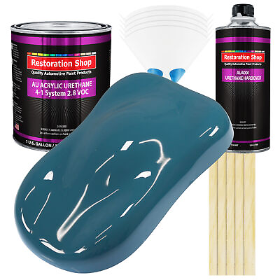 #ad Restoration Shop Medium Blue Acrylic Urethane Gallon Kit Auto Paint $254.99