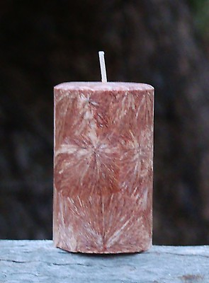 #ad 40hr FRANKINCENSE Triple Scented Natural Pillar CANDLE Cotton Wick Chemical Free AU $9.99
