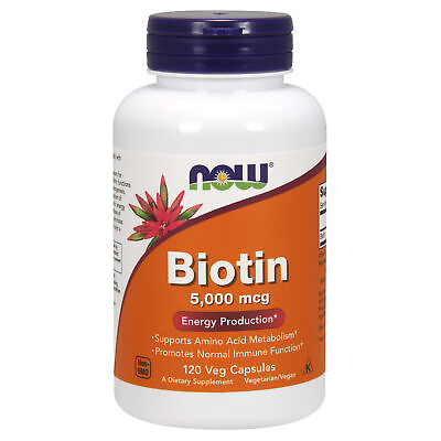 #ad Biotin 5000mcg 120 Veg Capsules B Complex Vitamin Hair Skin Nails Immunity $27.60
