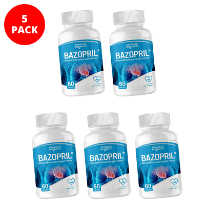 #ad BAZOPRIL™ Supplement Advanced Blood Support Formula For 300 Capsules $109.99