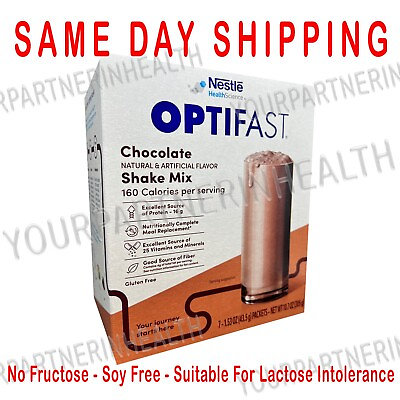 #ad OPTIFAST 800 POWDER SHAKE 5 BOXES CHOCOLATE 35 SERVINGS FRESH amp; NEW $109.00