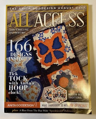 #ad Anita Goodesign All Access Embroidery Designs August 2017 BOOK ONLY $6.00