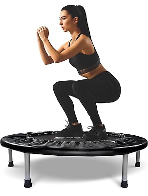 #ad BCAN 38quot; Foldable Mini Trampoline36quot; Unfoldable Fitness Trampoline BLACK $39.99