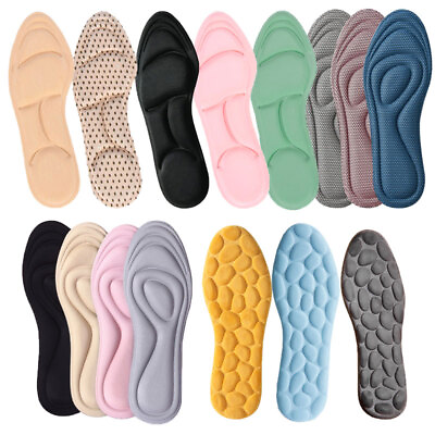 #ad Unisex 4D Memory Foam Orthopaedic Shoe Insoles Pads Comfort Foot Feet Heel $3.00