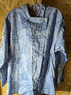 #ad Ruff Hewn ladies medium one button 100% cotton cover blouse $13.00
