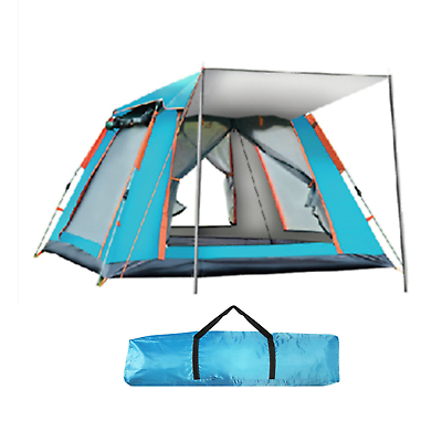 #ad 4 5 People Automatic Outdoor Instant Pop Up Tent Family Camping Tent UV Protect $53.98