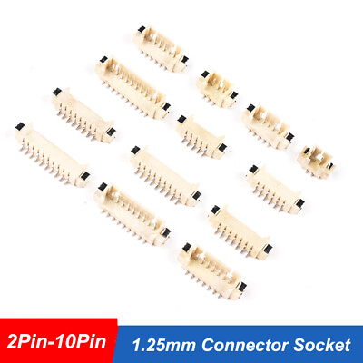 #ad 1.25mm White Plug Connector SMD 2Pin 3Pin 4Pin 5Pin 6Pin 7Pin 8Pin 9Pin 10Pin $2.88