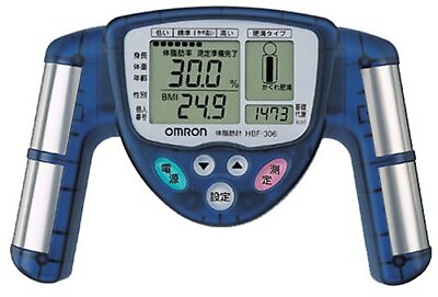 #ad Omron Body Fat Meter Hbf 306 a Blue Bmi Measurement Memory Functions Japan $83.48