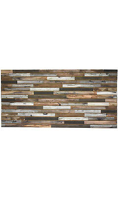 #ad 4 Foot x 8 Foot Horizontal Distressed Wood Slatwall Panel $281.05