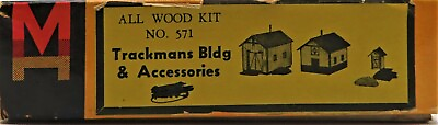 #ad #ad MODEL HOBBIES NO. 571 ALL WOOD KIT TRACKMANS BIDG amp; ACCESSORIES HO SCALE $27.89
