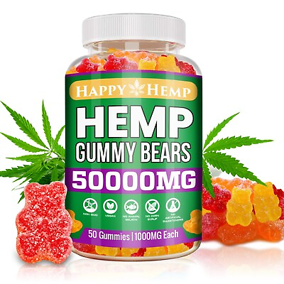 #ad Organic Extra Premium Quality Gummy Bears Health Support Supplement 50000 MG $26.99