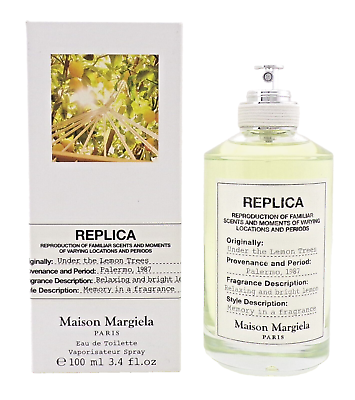 #ad Replica Under the Lemon Trees by Maison Margiela 3.4 oz. EDT Spray No Cellophane $79.95