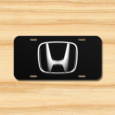 #ad Honda License Plate Vehicle Auto Vehicle Tag Civic Crv Pilot Accord Fit JDM NEW $15.99