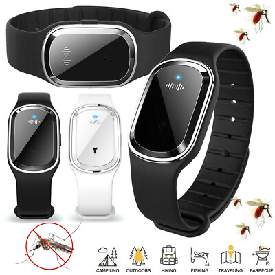 #ad Ultrasonic Anti Mosquito Repellent Bracelet Bug Insect Repeller Wrist Watch 2024 $64.59