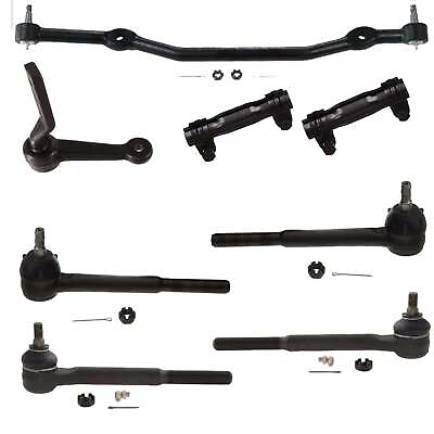#ad 8 Pc Steering Kit Center Link Tie Rod End Idler Arm Chevy Chevelle Special 71 72 $152.69