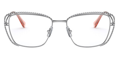#ad Miu Miu MU 50TV Eyeglasses Women Silver Geometric 52mm New amp; Authentic $199.41