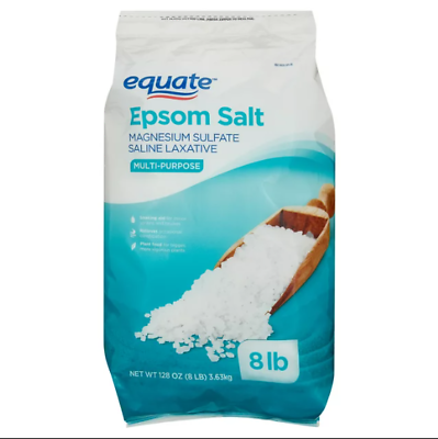 #ad Equate Epsom Salt Magnesium Sulfate 128 oz 8lb Unscented $10.99