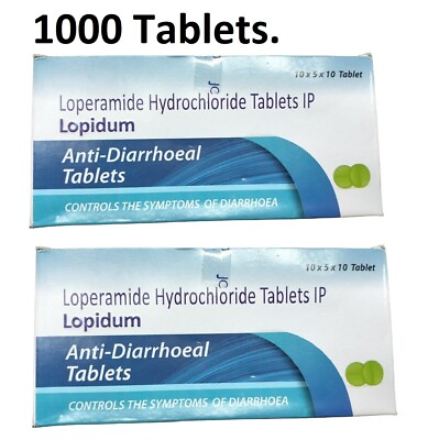 #ad Pack of 2 Box 1000 Tab. Anti Dairrheal Exp 2025 Free Shipping Delivery 14 18 Day $39.90