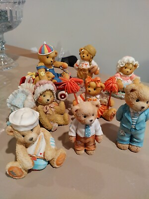 #ad Cherished Teddies Figurines Lot Of 8 $35.00