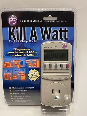 P3 KILL A WATT Power Usage Voltage Meter Monitor P4400 NEW $24.99