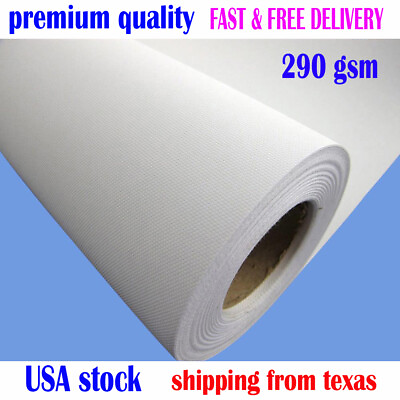 #ad Canvas Roll Polyester Matte Waterproof for Any Inkjet printer 24quot;36quot;42quot; X100#x27; $139.99