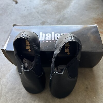 #ad BALERA B80 Child Black Slip On Jazz Dance Shoes 12CM NEW $28.00