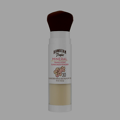 #ad Hawaiian Tropic Mineral Lightweight Powder Brush Mineral Based Sunscreen SPF30 $10.55