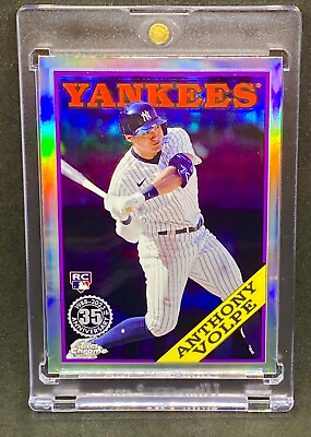 #ad Anthony Volpe RARE ROOKIE REFRACTOR INVESTMENT CARD SSP TOPPS CHROME YANKEES $26.99